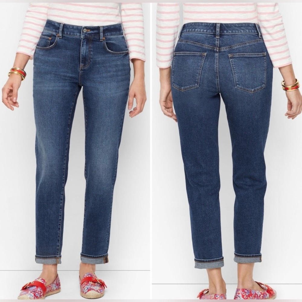 Talbots Everyday Relaxed Jean High Rise Stretch - Picture 2 of 10